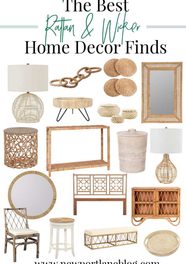 The Best Rattan and Wicker Home Decor Finds