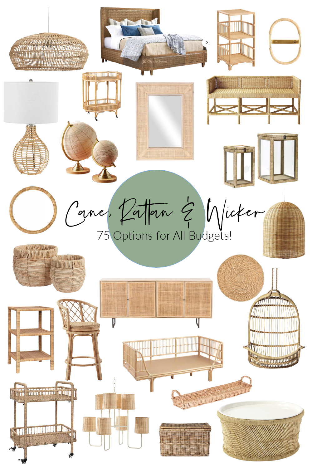 Rattan Home Decor - Decorating with Rattan Furniture - Wicker and Bamboo Furniture - Cane Rattan Chair - Rattan Furniture - Bamboo Rattan Wicker - Cane Bamboo Furniture - Rattan Accessories - Rattan Decor Ideas 