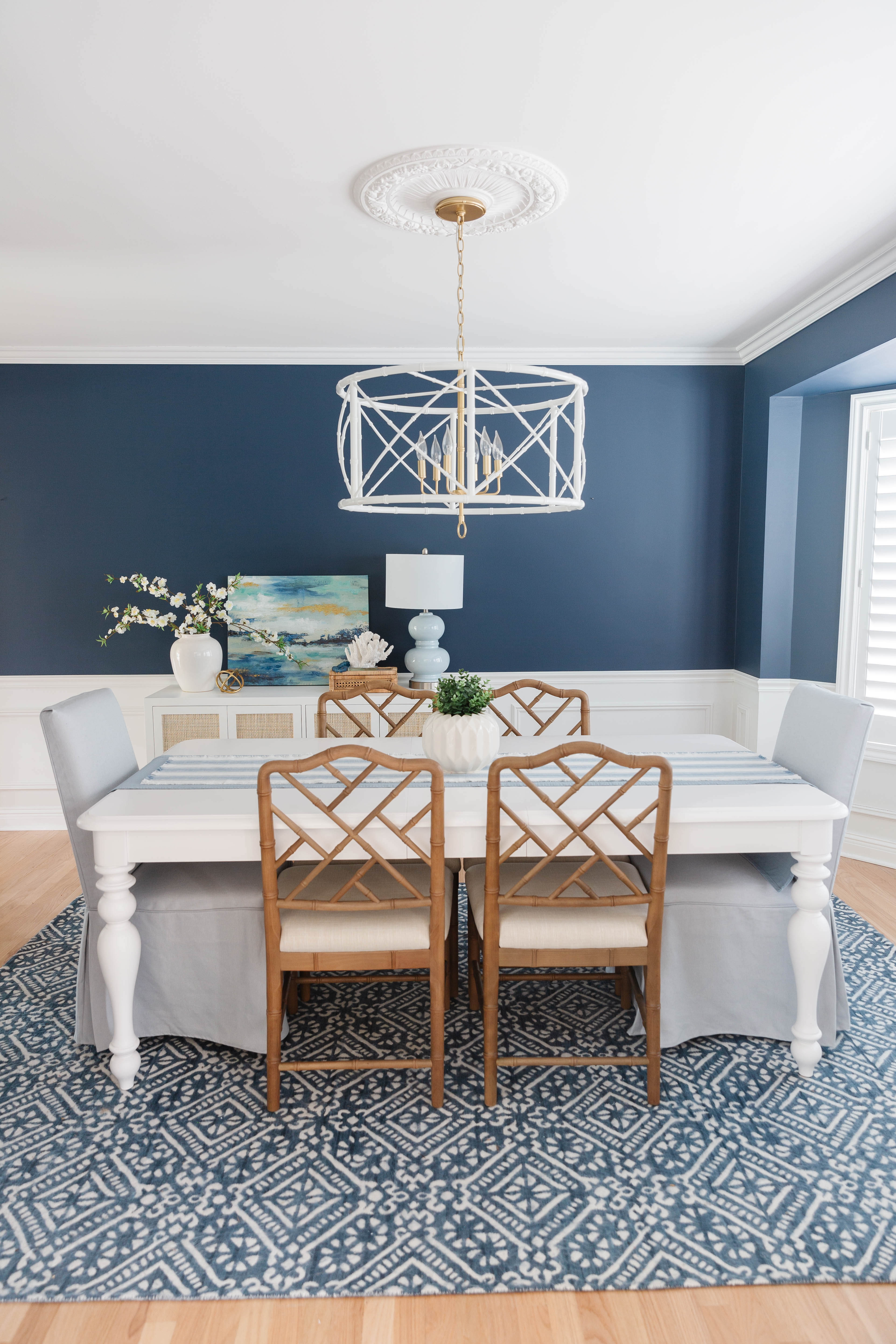 Our Navy Blue Dining Room Newport Lane, Blue Dining Room