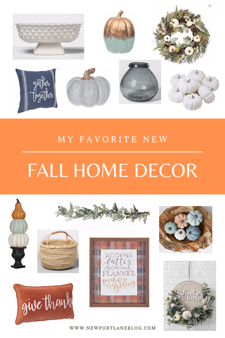 My favorite new fall home decor finds. Lots of great fall decorating ideas. #falldecor #fallhomedecor #autumndecor #plaid #pumpkins
