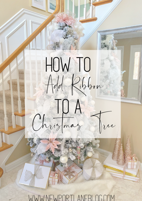 How to Add Ribbon to a Christmas Tree. #christmastree #christmasdecorations #christmas