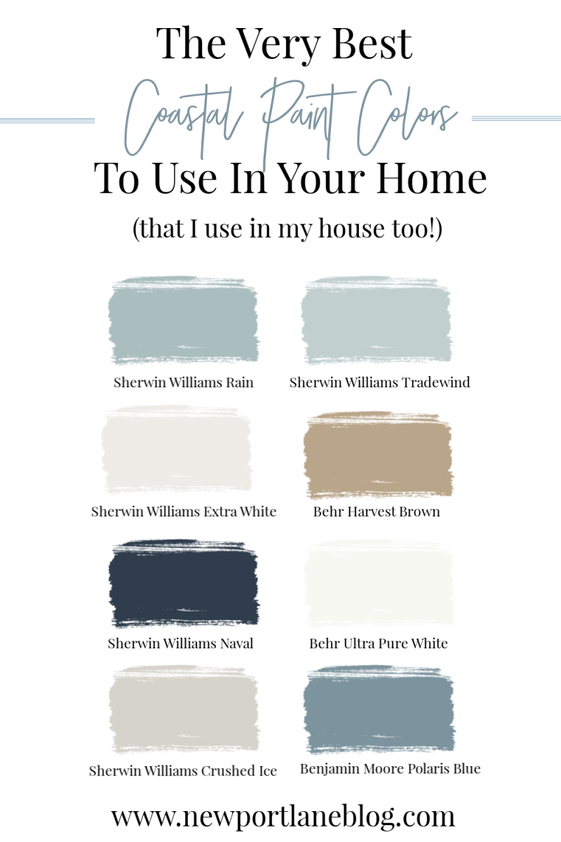 The Best Coastal Paint Colors for Your Home Newport Lane